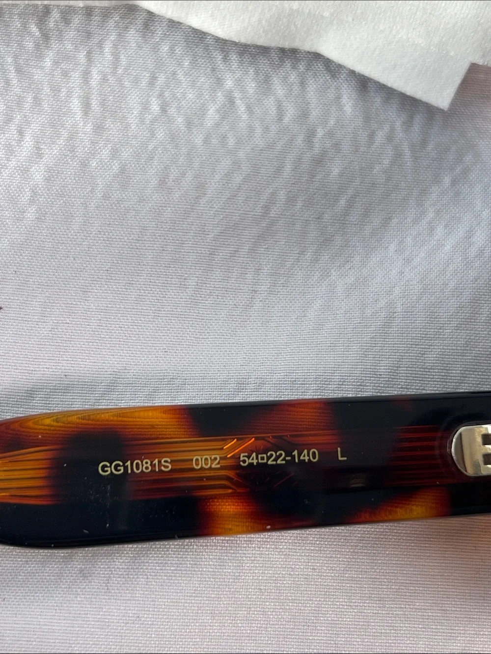 Gucci GG1081S 002 Round Oversized Tortoise Shell Sunglasses